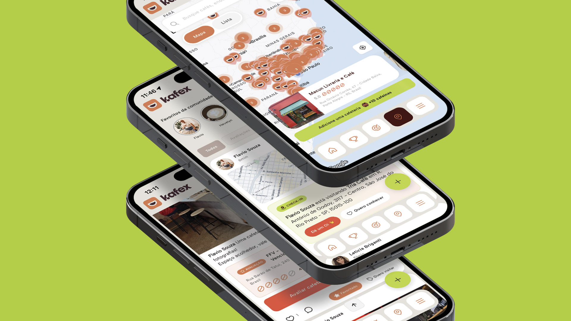 App Kafex para encontrar cafeterias de café especial perto de você